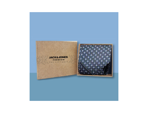 Jack and Jones Tie With Box - Navy Blue