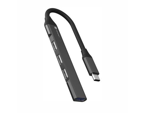 PORTRONICS MPORT 31C 4-IN-1 USB HUB (TYPE C TO 4 USB-A PORTS)