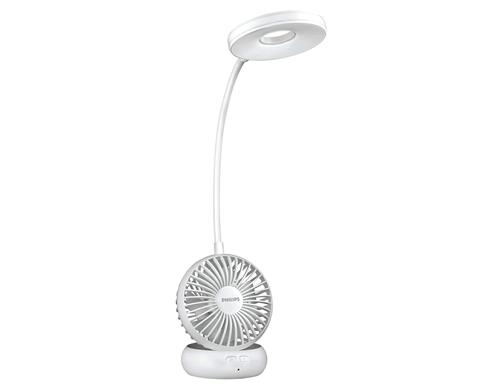 PHILIPS Anemo Rechargeable LED Table Lamp with Fan