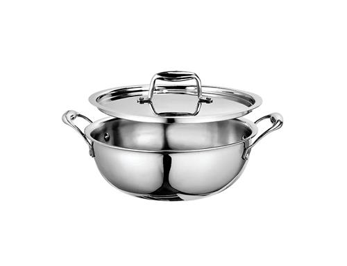 SignoraWare 3107 Artista Tri-Ply Kadhai with Lid 18cm (1500ml)
