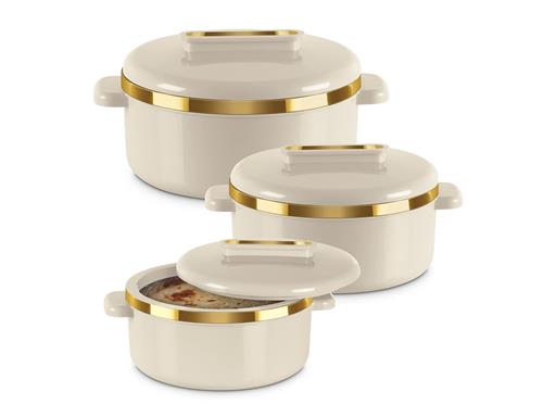 MILTON Curve Inner SS Casserole (450ml 840ml 1300ml) Set of 3