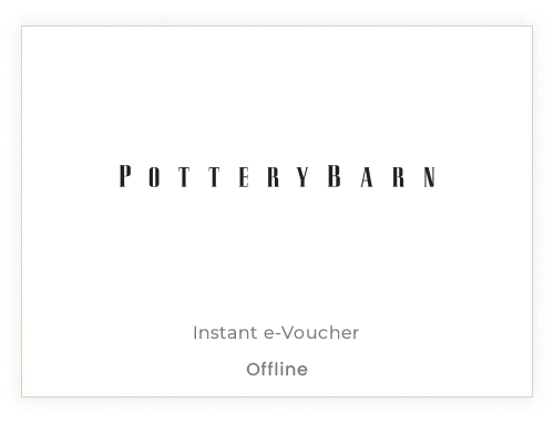 Pottery Barn Gift Voucher INR 1000