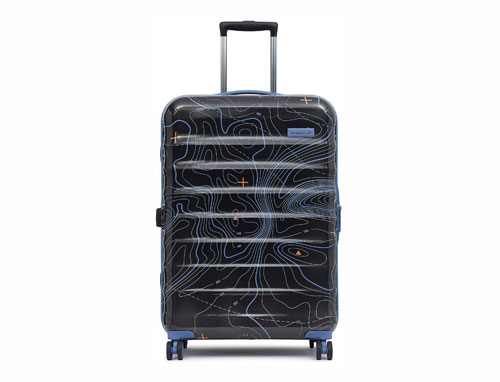 Uppercase Topo Hard Luggage Trolley Bag Medium Black