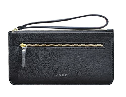 TZARO Pure Leather Wristlet Wallet EMMA TZCHSTLSML