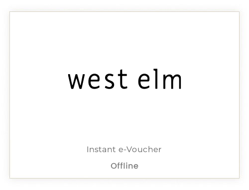 West Elm Gift Voucher INR 1000
